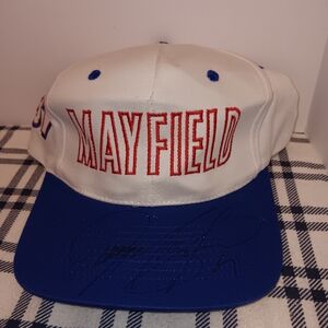 Mayfield White and Blue Cap